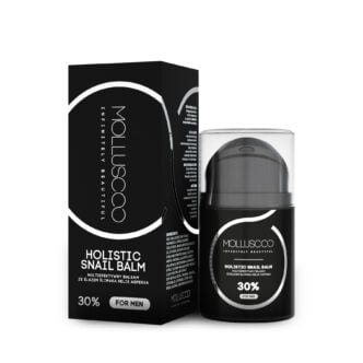 Molluscoo Holistic Snail Balm 30%, Naturalny balsam do pielęgnacji twarzy dla mężczyzn
